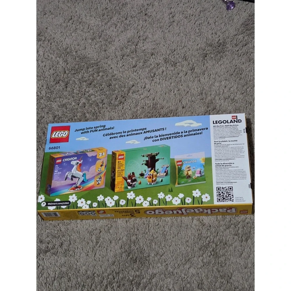 LEGO‎ Springtime Animal Play Pack 66801 | 3 Sets, 5 Builds | 382 Pieces